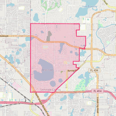 Map of Forest City