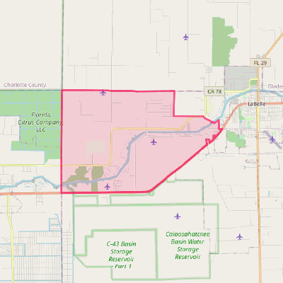 Map of Fort Denaud