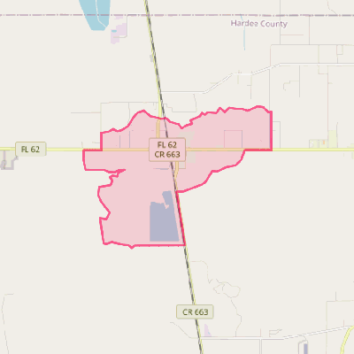 Map of Fort Green Springs