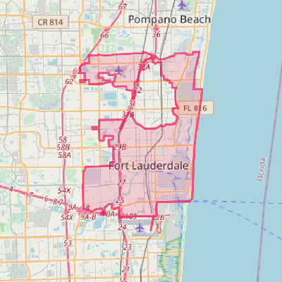 Map of Fort Lauderdale