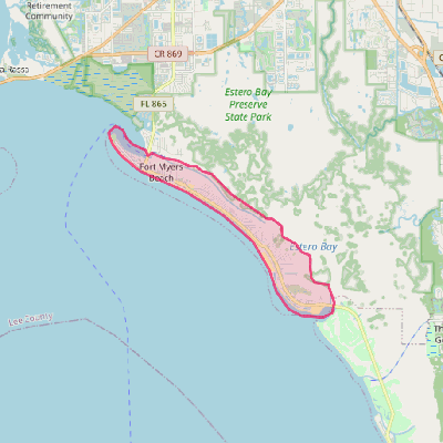 Map of Fort Myers Beach