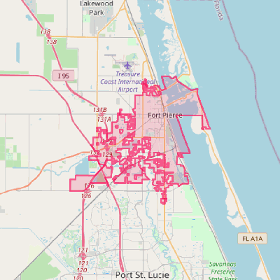 Map of Fort Pierce