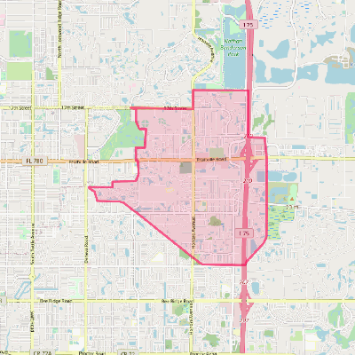 Map of Fruitville