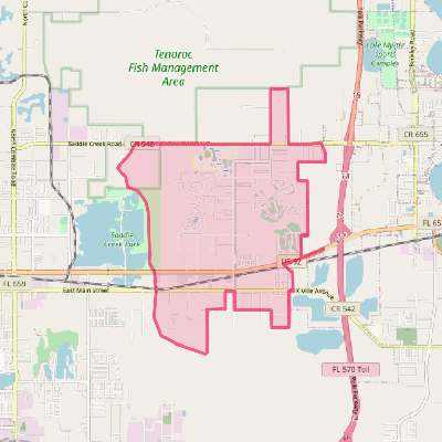 Map of Fussels Corner