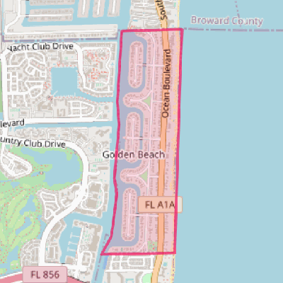 Map of Golden Beach