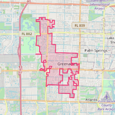 Map of Greenacres