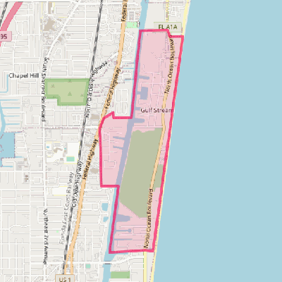 Map of Gulf Stream