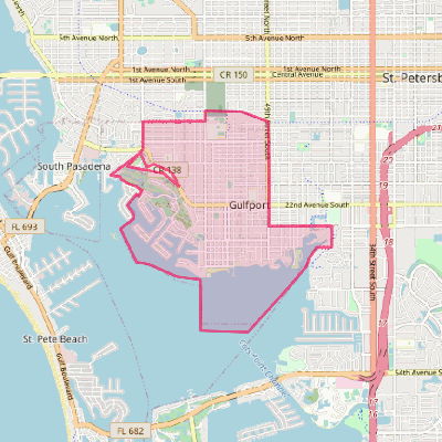 Map of Gulfport