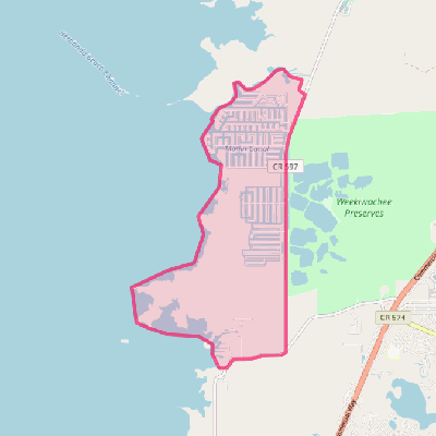 Map of Hernando Beach