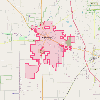 Map of High Springs