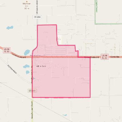 Map of Hill 'n Dale