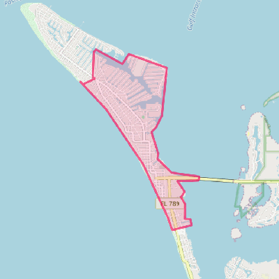 Map of Holmes Beach