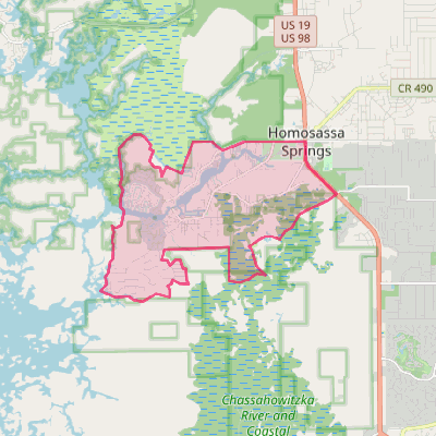 Map of Homosassa