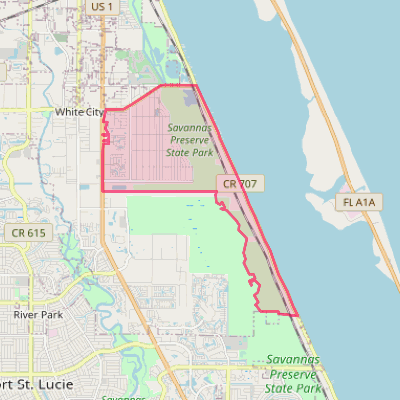 Map of Indian River Estates