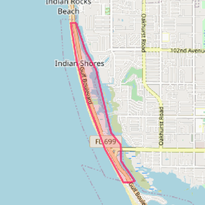 Map of Indian Shores