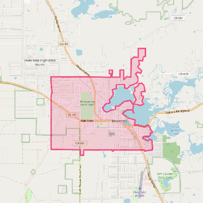 Map of Inverness