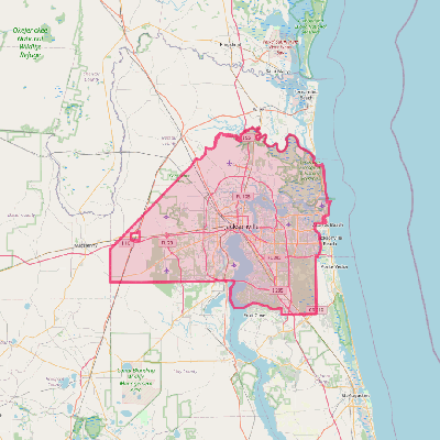 Map of Jacksonville