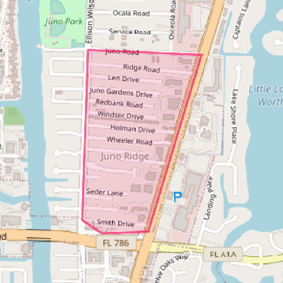 Map of Juno Ridge