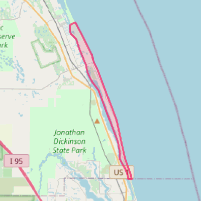 Map of Jupiter Island