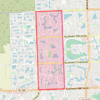 Map of Kendall West