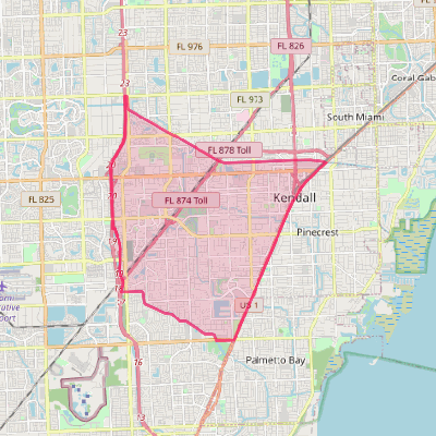 Map of Kendall