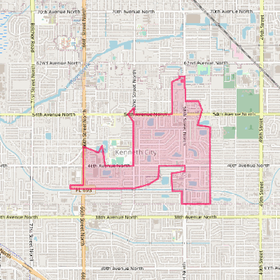 Map of Kenneth City