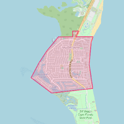 Map of Key Biscayne