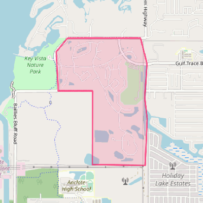 Map of Key Vista