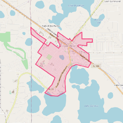 Map of Keystone Heights