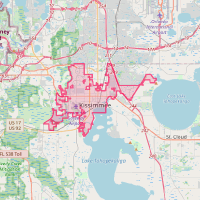 Map of Kissimmee