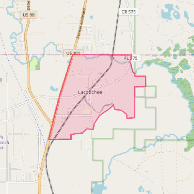 Map of Lacoochee