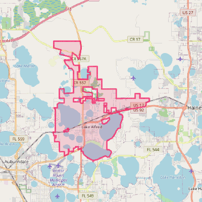 Map of Lake Alfred