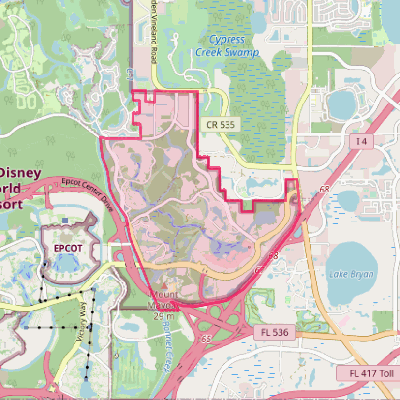 Map of Lake Buena Vista