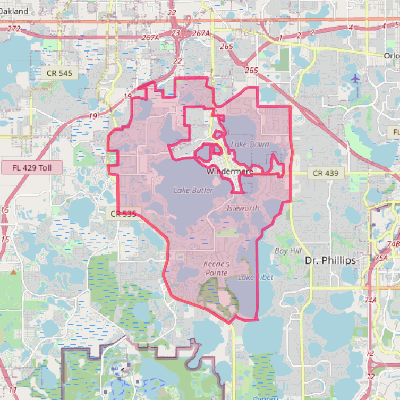 Map of Lake Butler