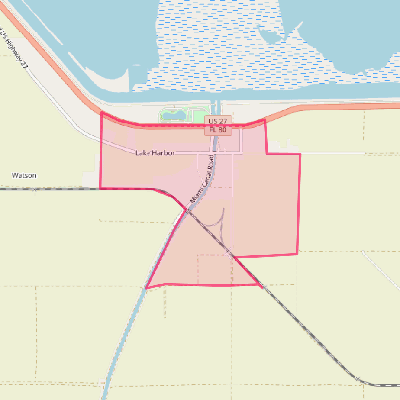 Map of Lake Harbor