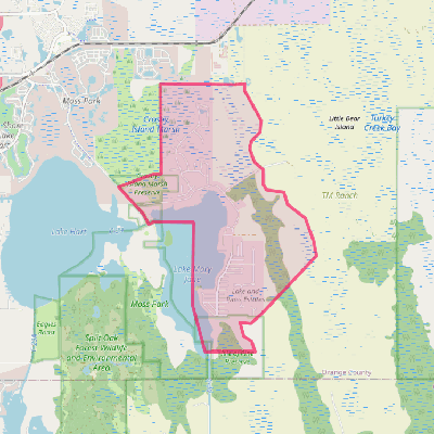 Map of Lake Mary Jane