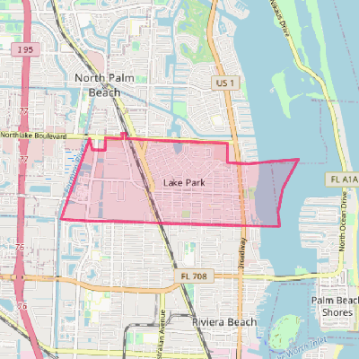 Map of Lake Park