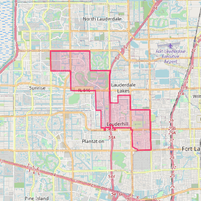 Map of Lauderhill