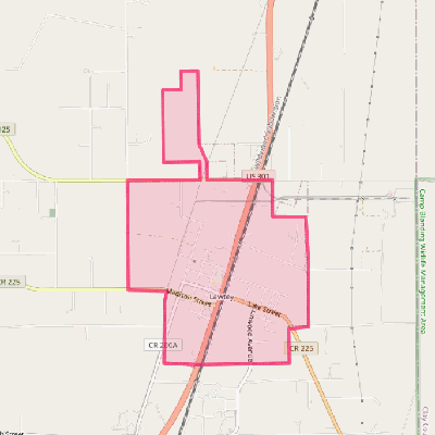 Map of Lawtey