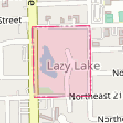 Map of Lazy Lake