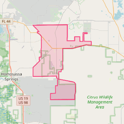 Map of Lecanto