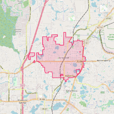 Map of Longwood