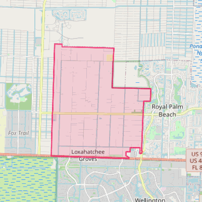 Map of Loxahatchee Groves