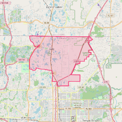 Map of Lutz