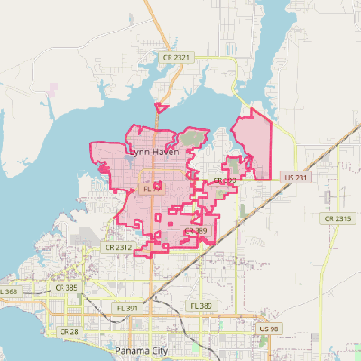 Map of Lynn Haven