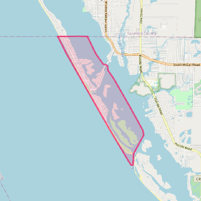 Map of Manasota Key