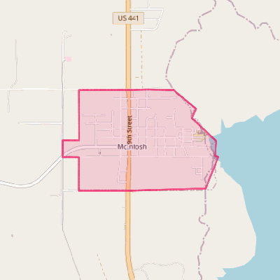 Map of McIntosh