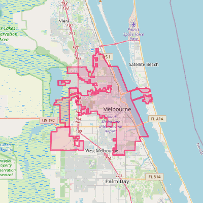 Map of Melbourne