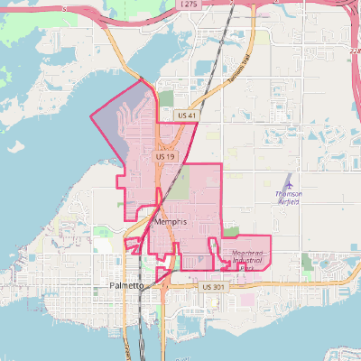 Map of Memphis