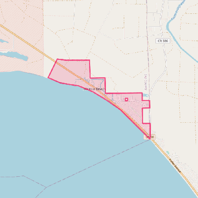 Map of Mexico Beach